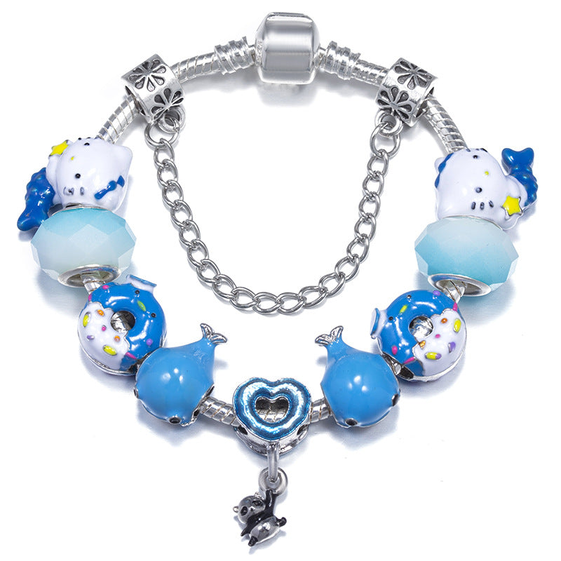 Alloy DIY Pandora Cartoon Bracelet MYA-LiY020