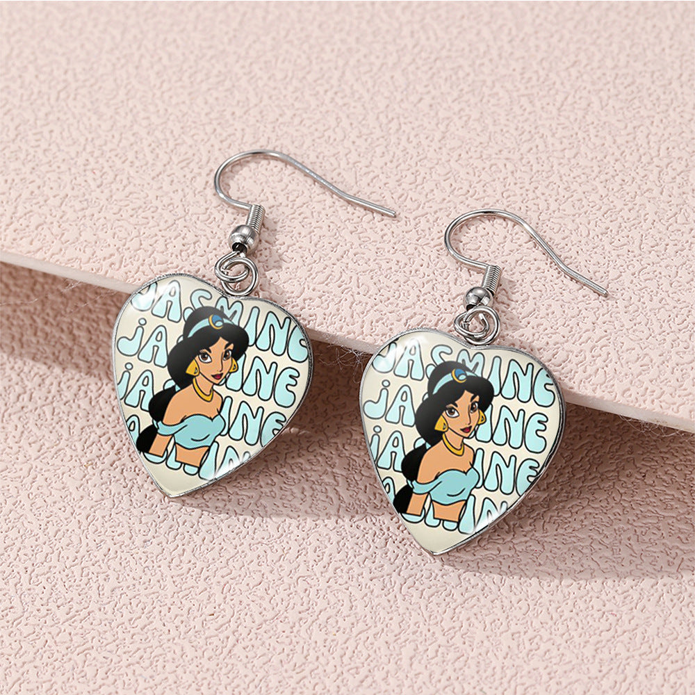 Alloy Beauty and Beast Earrings (Minimo de compra 5) MIC-XiangL115