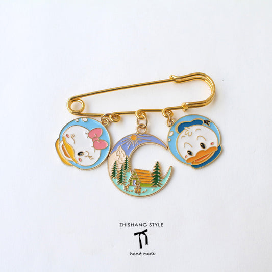 Alloy Japanese cartoon brooch (Minimo de Compra 2) MIC-ShangS014