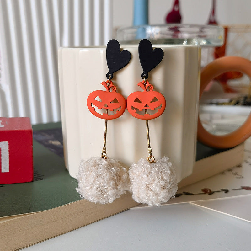 Acrylic Halloween Ghost Earrings MYA-JiuY044