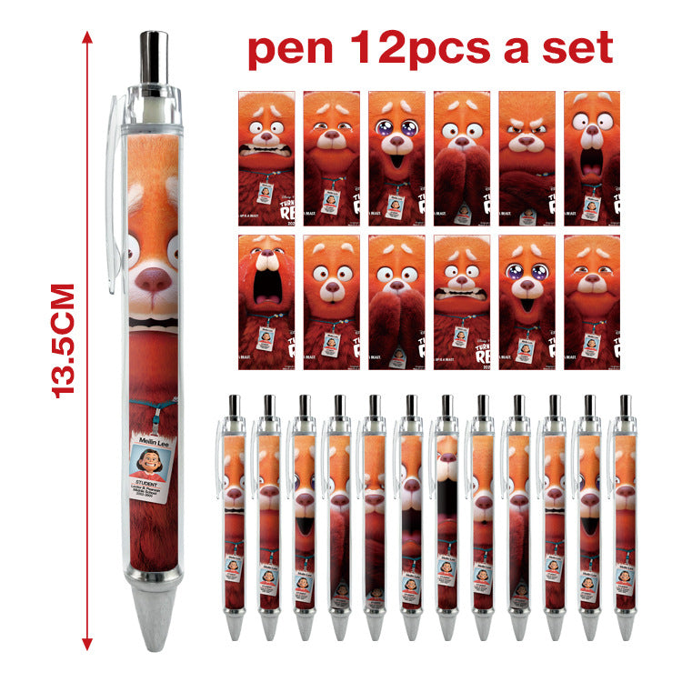 12pcs/pack cartoon printing press neutral pen ManC007