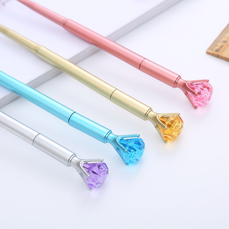 Diamond Spoon Fork Plastic Ballpoint Pen Liuj015