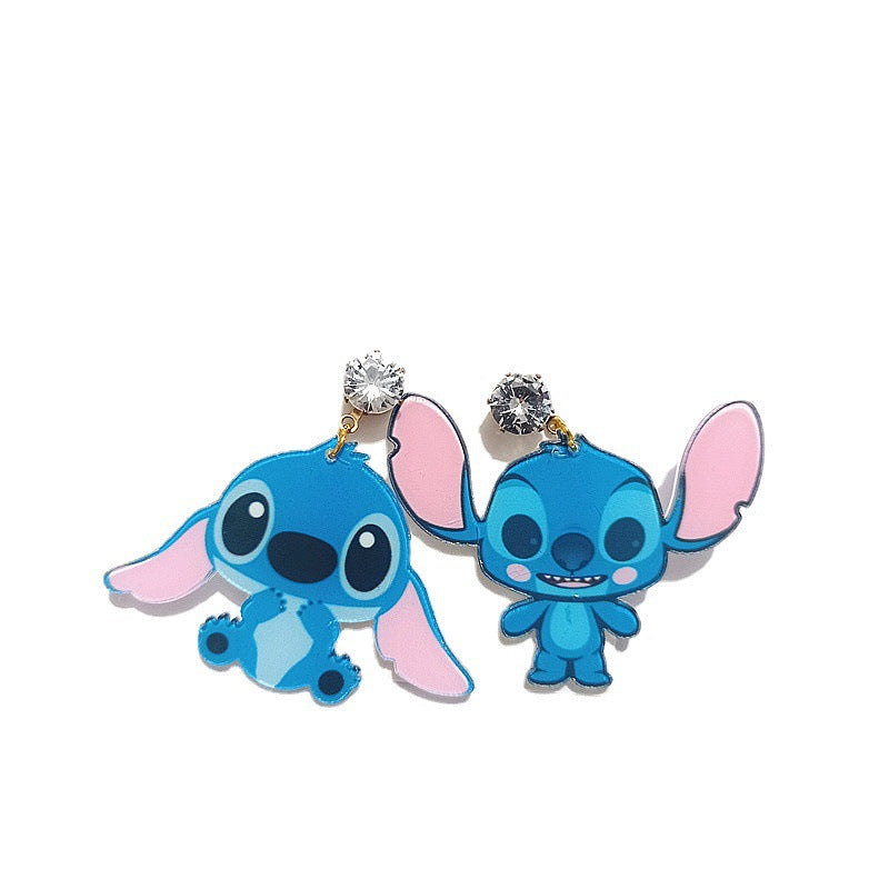 Stitch Acrilic Earrings MYA-LWW099