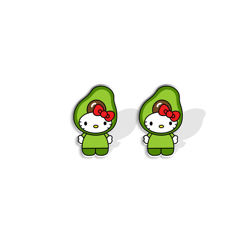 Alloy cartoon cute apple strawberry earrings (Minimo de compra 5) MIC-XiangL073