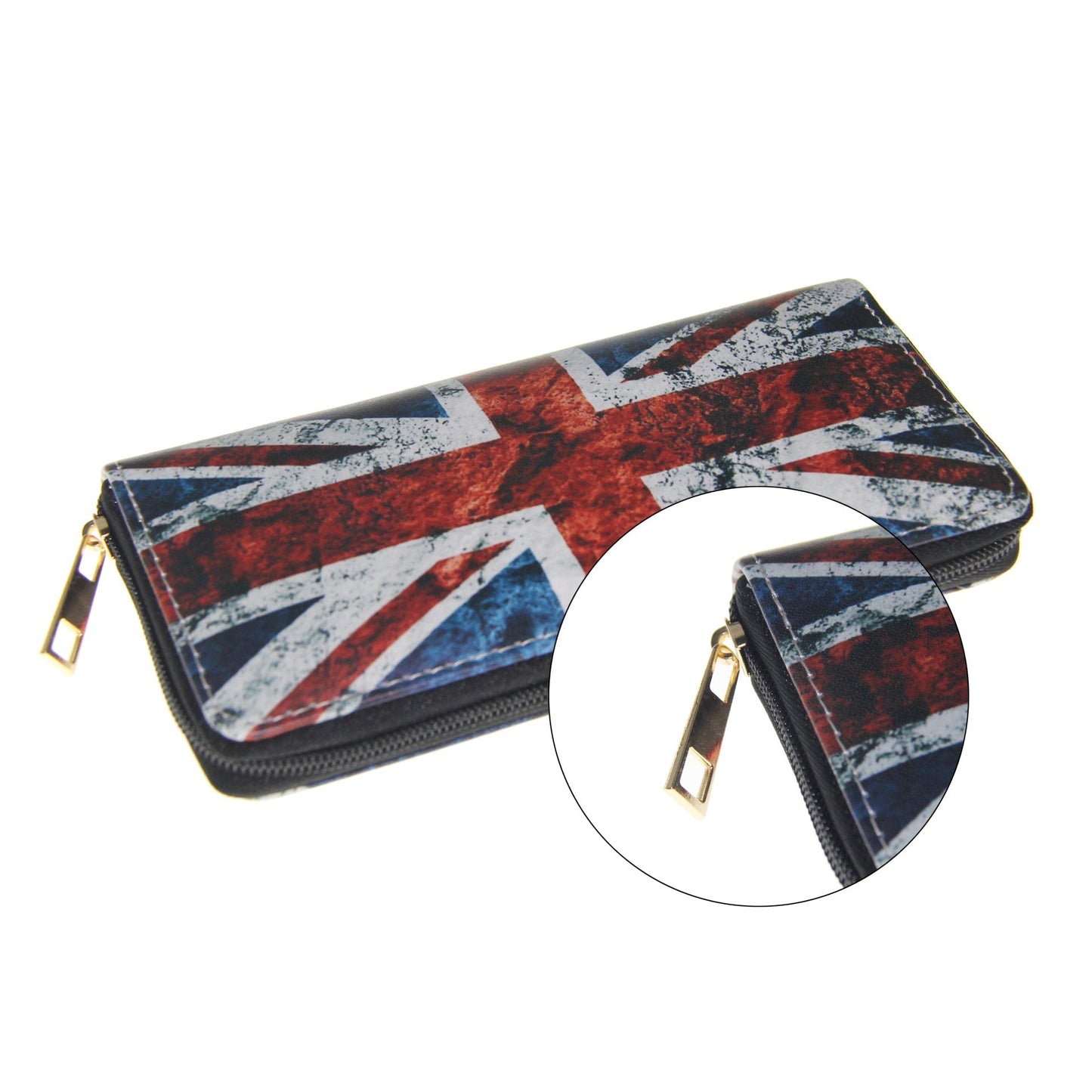 Wallet PU Flag Pattern Long Section MQQ≥3 Dengxin019