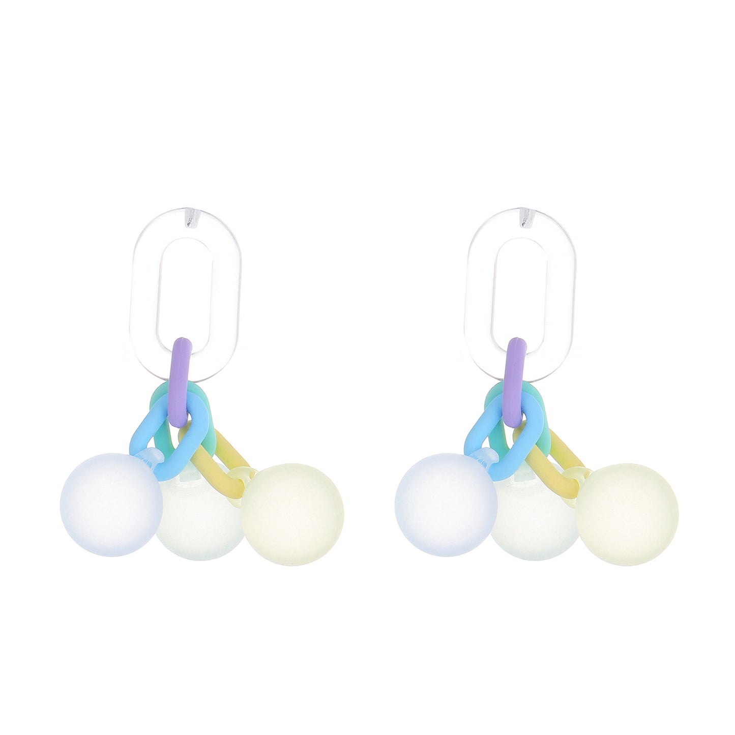 Alloy Colorful Bubble Sugar Earrings MIC-MaiD009