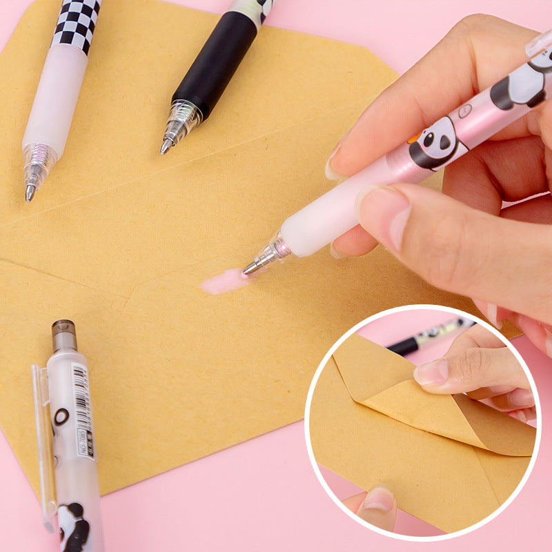 push glue pen cute panda cartoon glue quick-drying pen JinL002