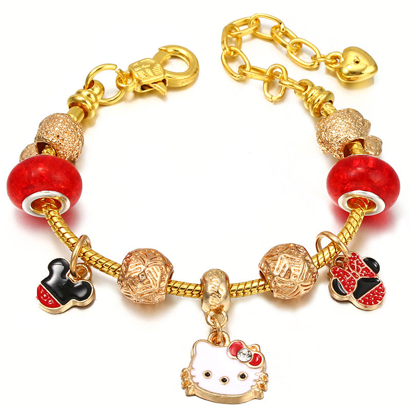 Alloy DIY Pandora Cartoon Bracelet MYA-LiY021