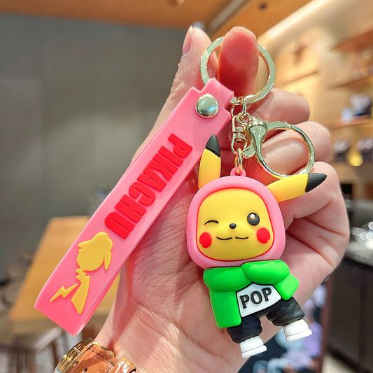 PVC cartoon Pikachu modified keychain MIC-XuanW011