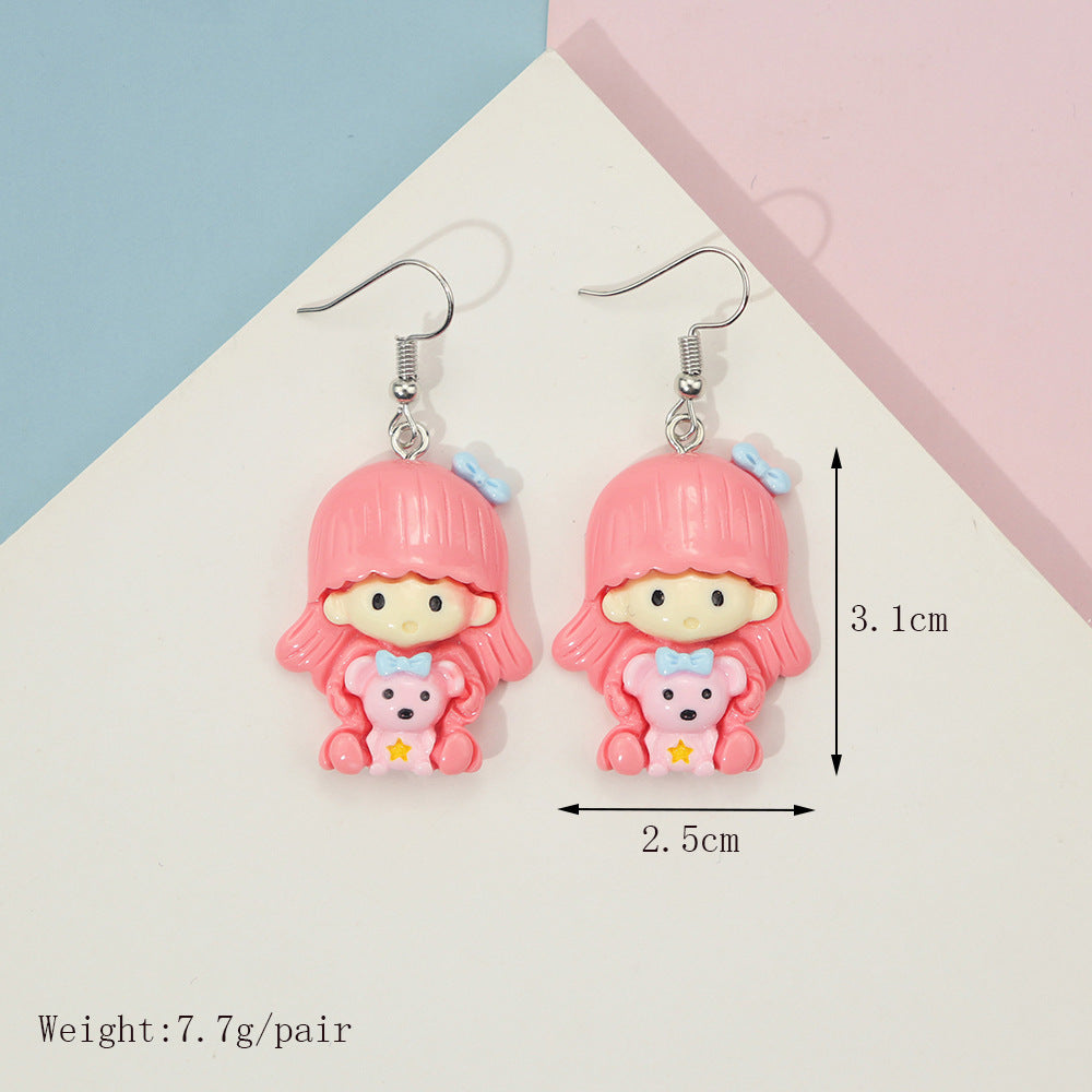 Alloy cartoon animal earrings MIC-NiQ016