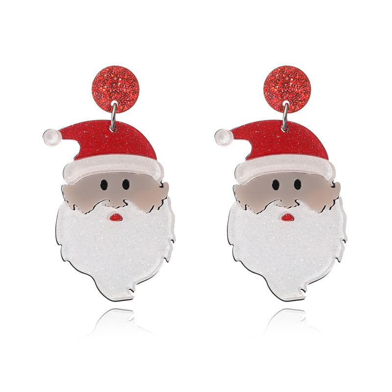 Acrylic Christmas Tree Earrings  (Minimo de Compra 2) MIC-MiL005