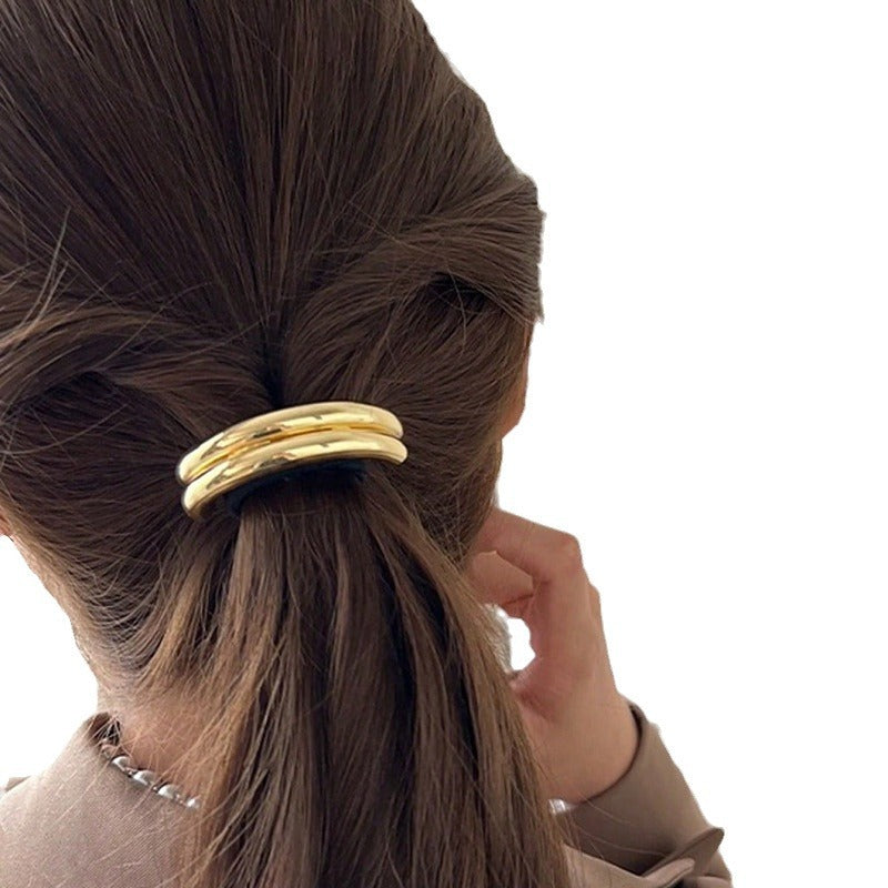 Alloy U-shaped tube metal hair clip MIC-JingC003