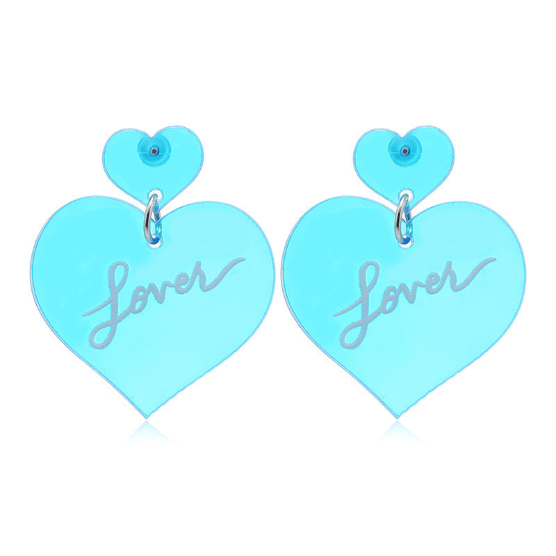 Acrylic Melting Love Earrings MYA-KaiQ046