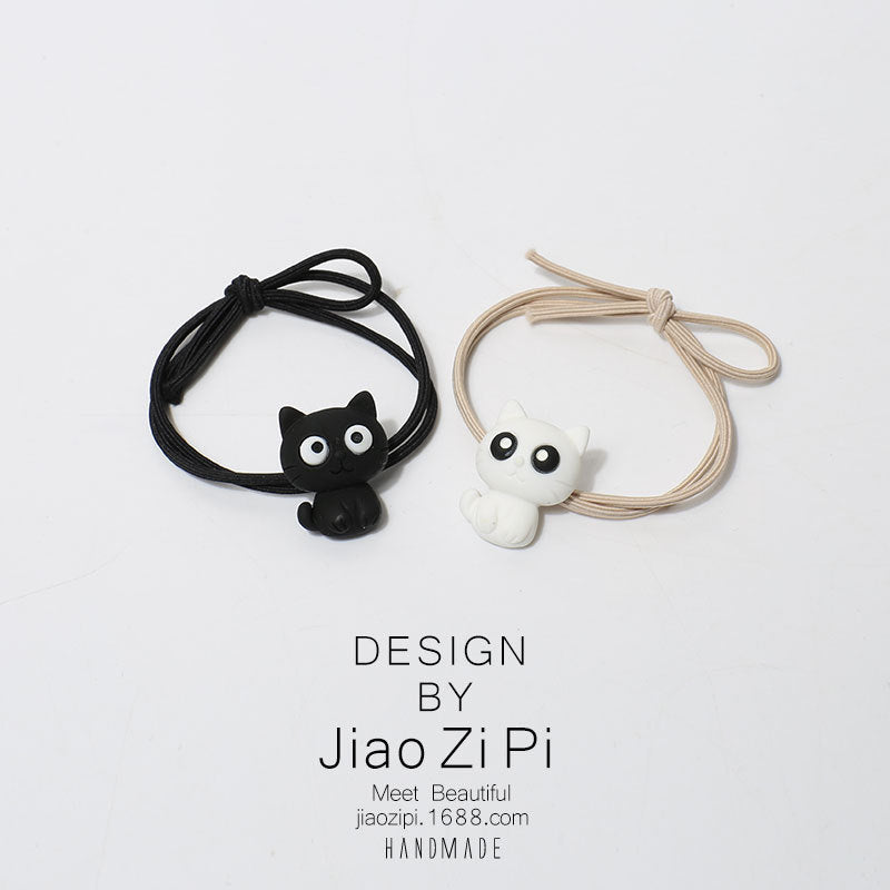 Resin cute big eyed cat hair rope (Minimo de Compra 2) MIC-JZP020