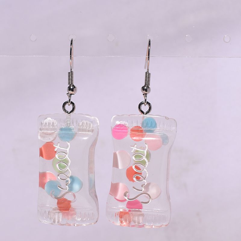 Acrylic colored candy earrings MYA-XunT013