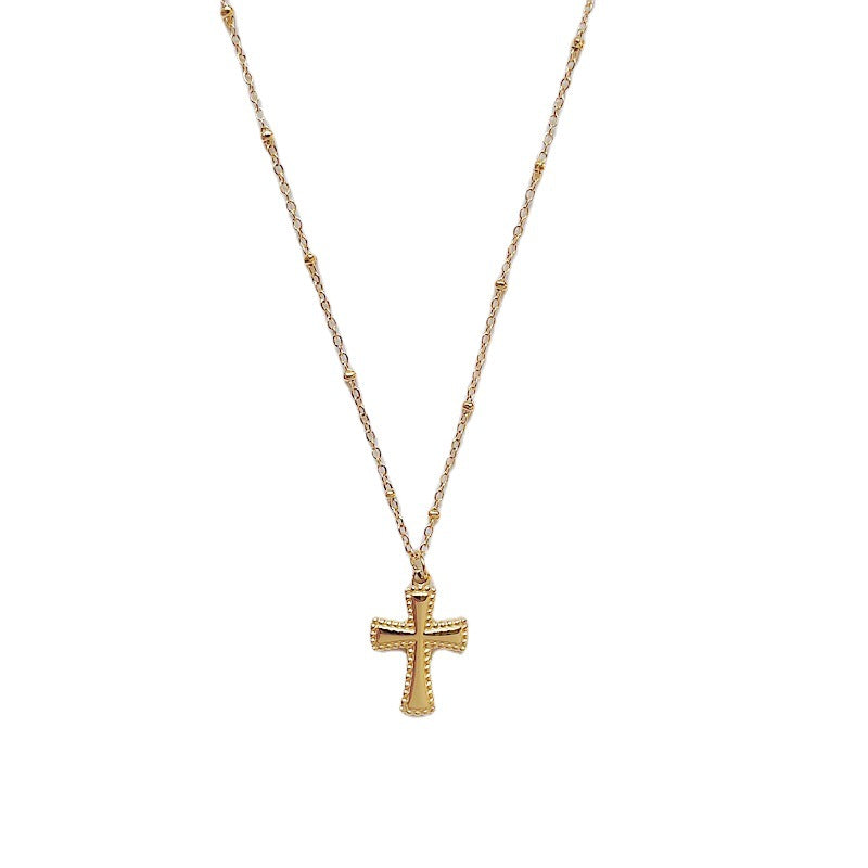 Titanium Steel Cross Necklace MIC-YaR001