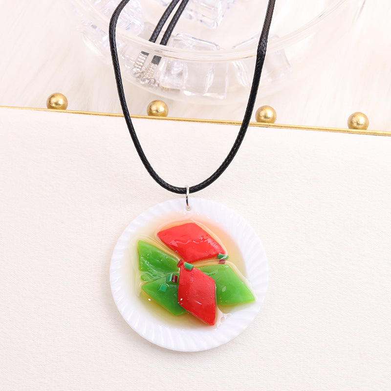 Alloy simulation Chinese style food pendant MIC-DuA081