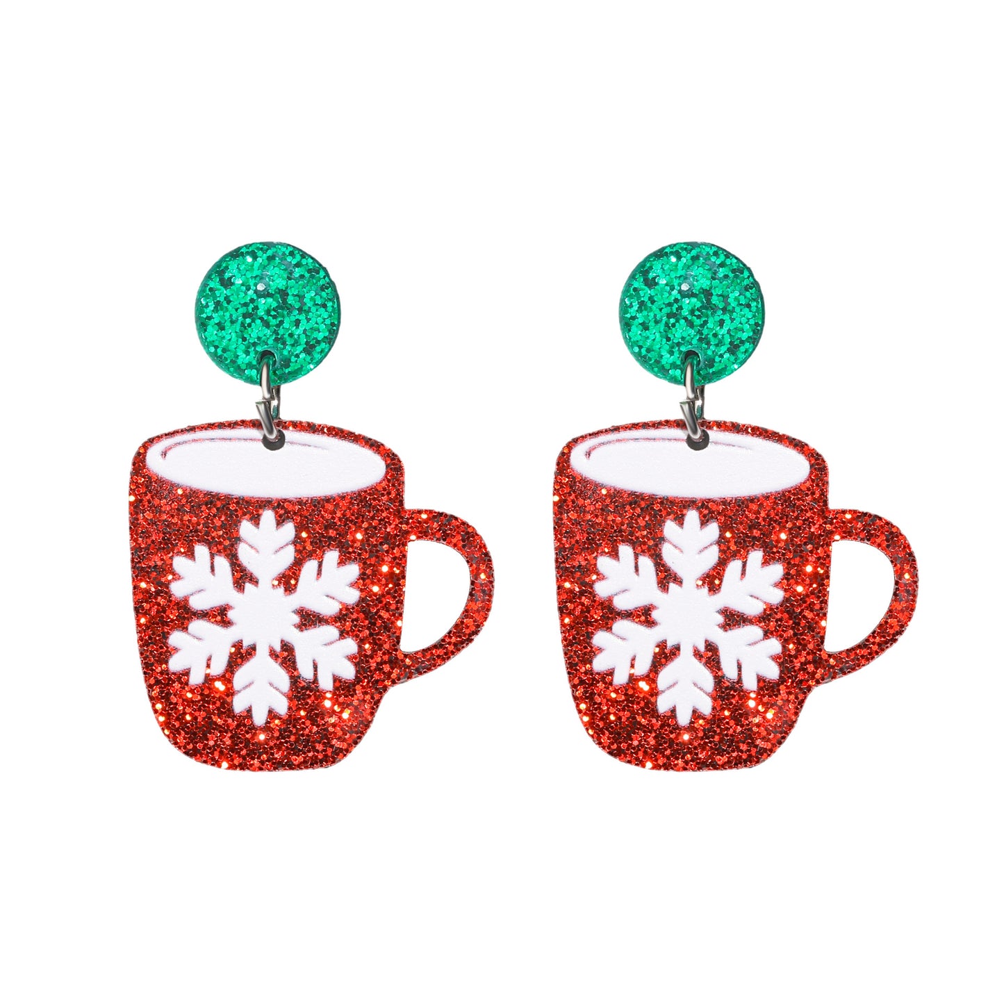 Acrylic Christmas Tree Earrings  (Minimo de Compra 2) MIC-MiL005