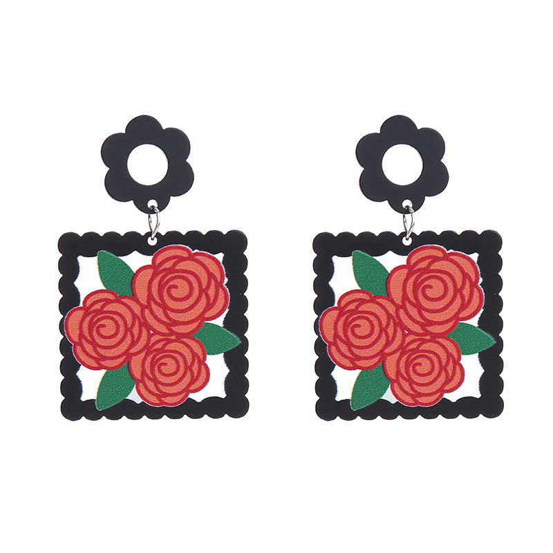 Acrylic New Love Earrings (Minimo de Compra 2) MIC-ChouT029