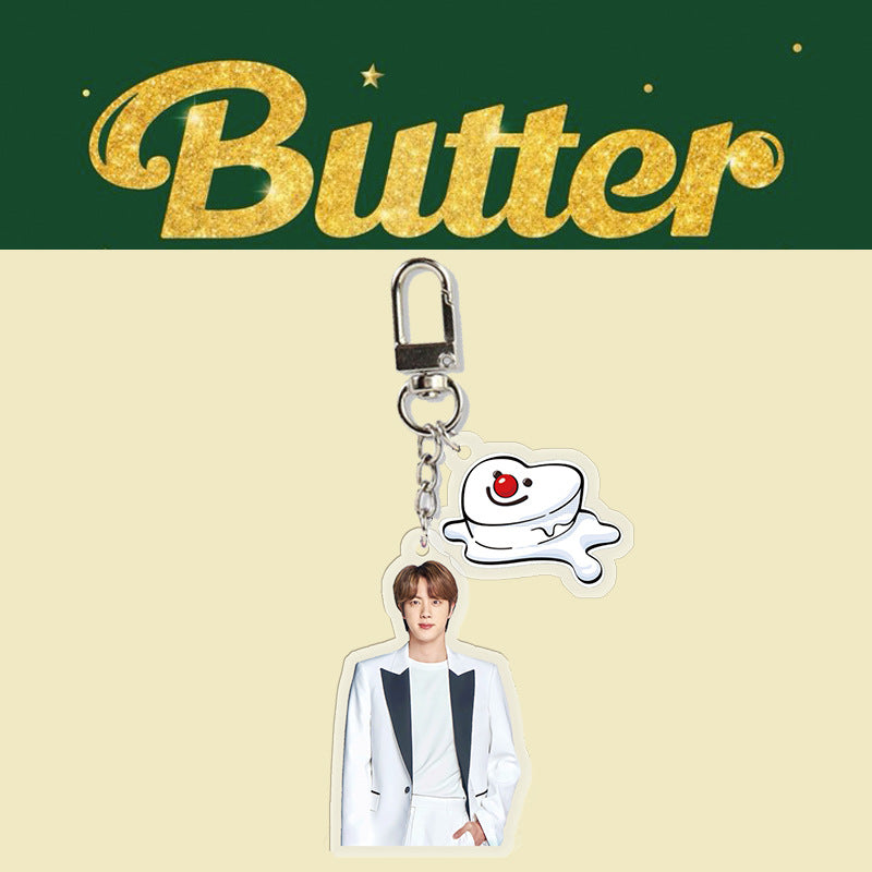 Acrylic BUTTER keychain MIC-XingY002