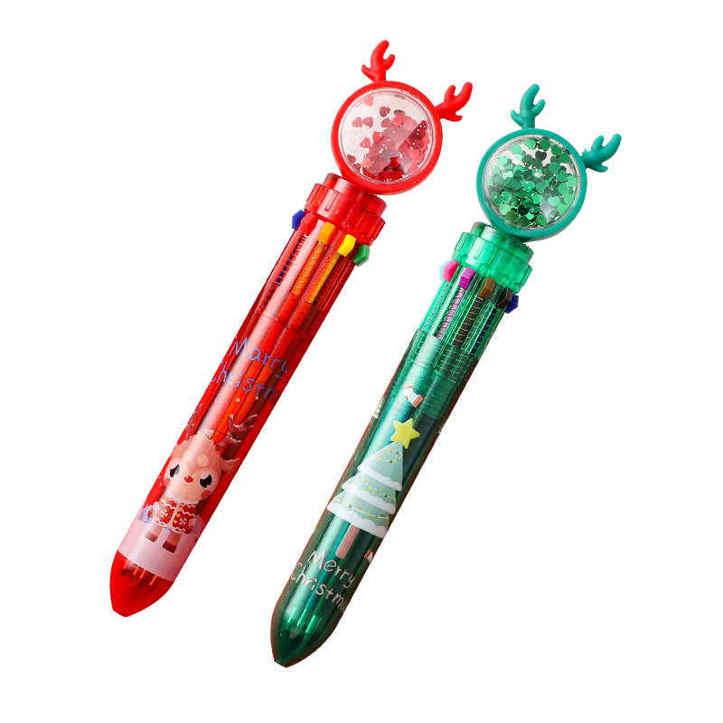 Plastic Cartoon 6 Color Ballpoint Pen midu004