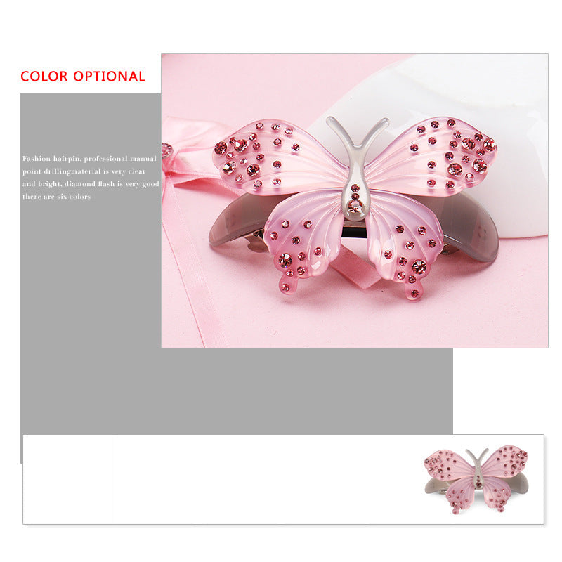 Butterfly spring clip versatile hairpin MIC-HC-PeiY002