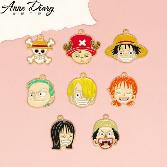 Alloy cartoon pirate king pendant (Minimo de Compra 10) MIC-JingX019