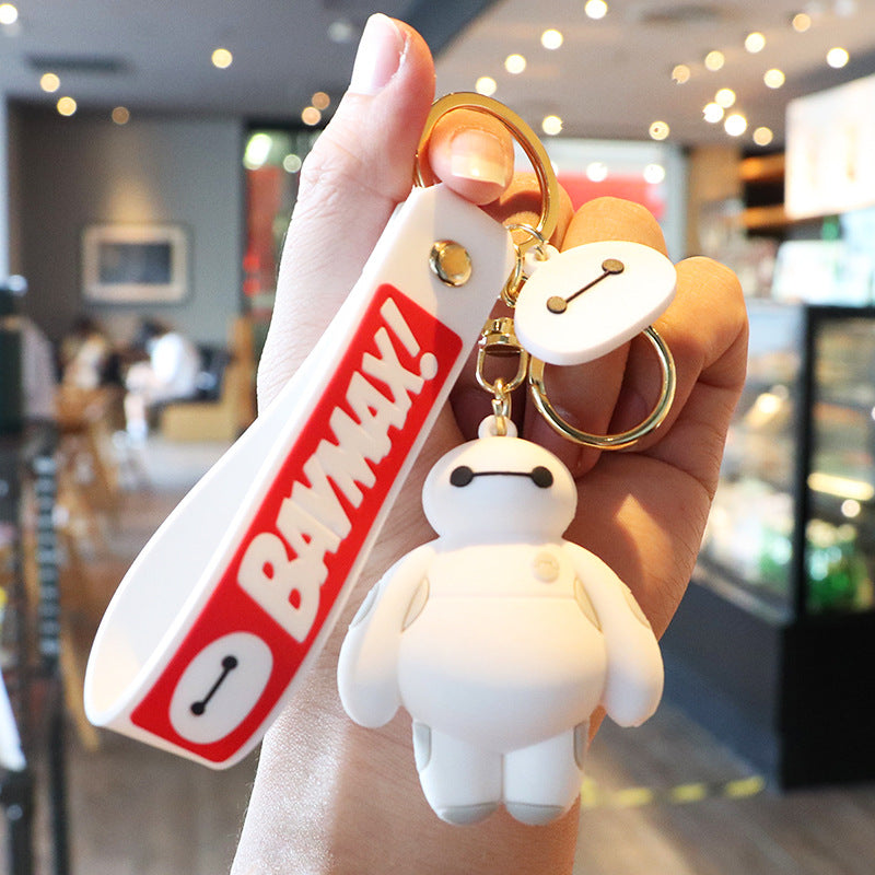 PVC cartoon large white keychain MIC-LanC007