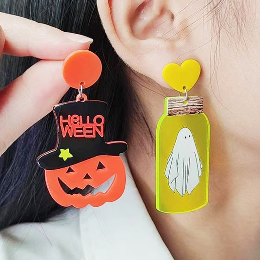 Alloy Halloween hat earrings (Minimo de Compra 2) MYA-DuA066