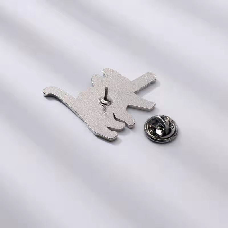 Alloy knife cat brooch (Minimo de compra 6) MIC-ShengM013