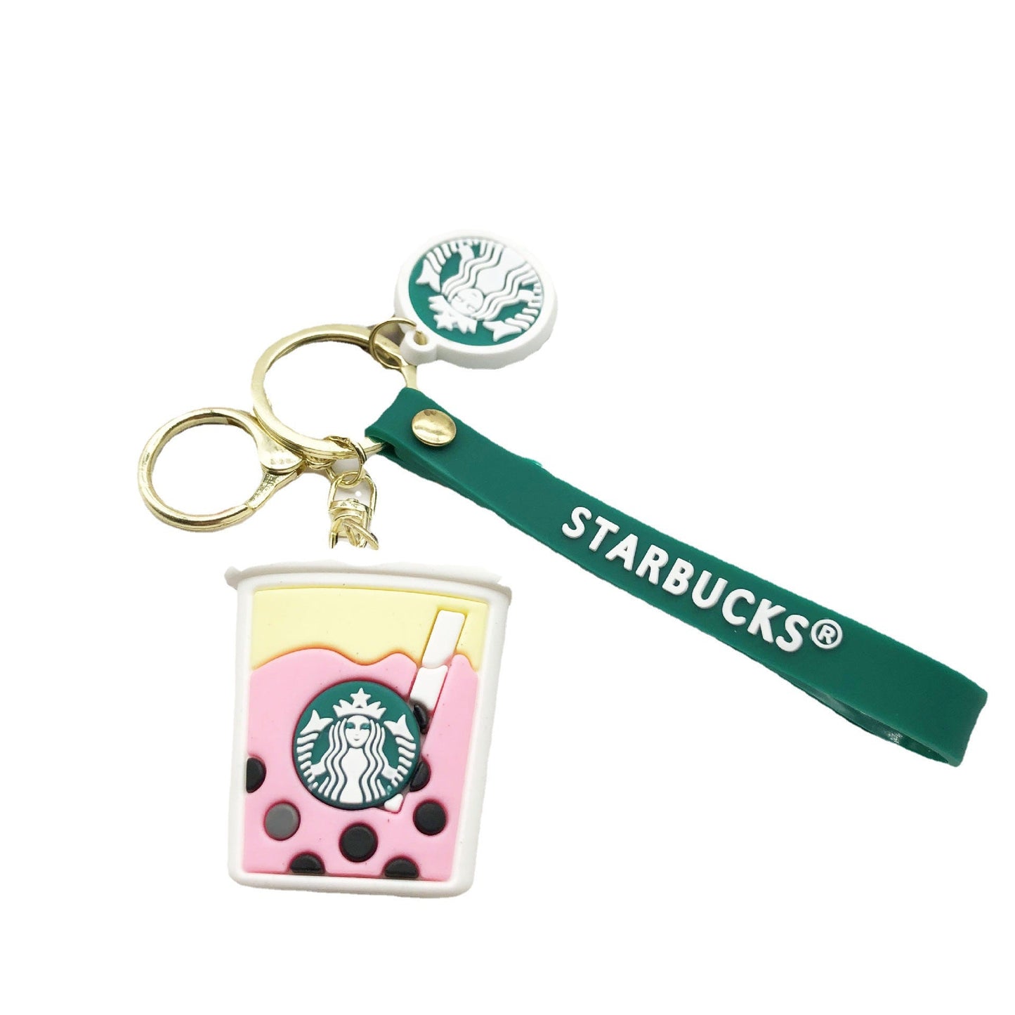 Keychains PVC hardware milk tea cup cartoon cute MIC-XSZ004