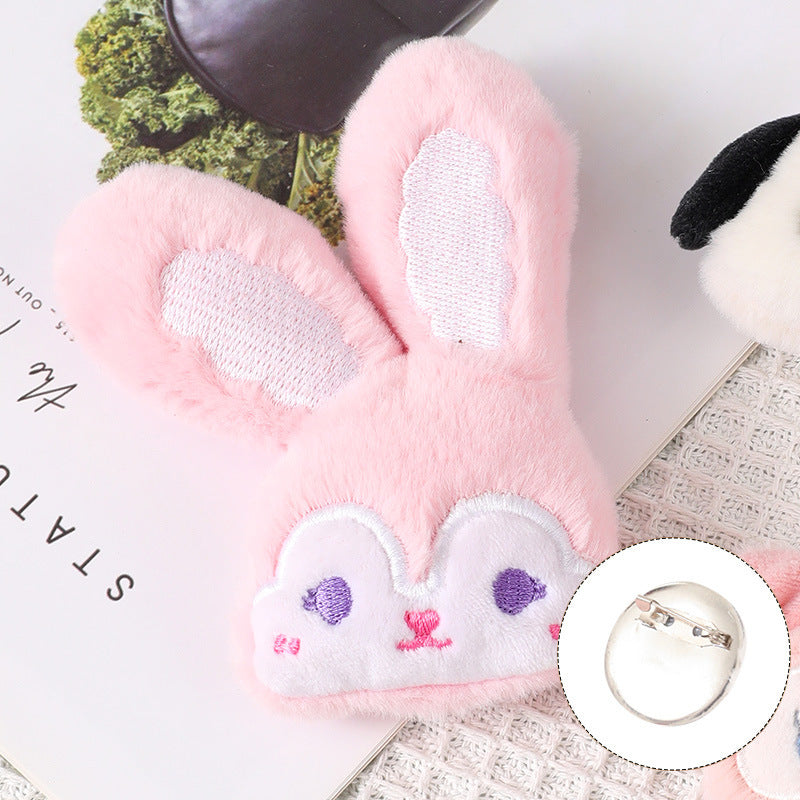 Plush cartoon cute brooch MIC-ZhanY006