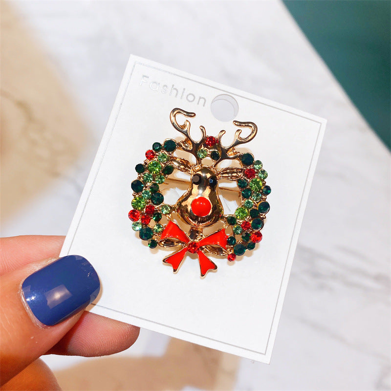 Alloy Santa Claus brooch (Minimo de compra 2) MYA-YiM044