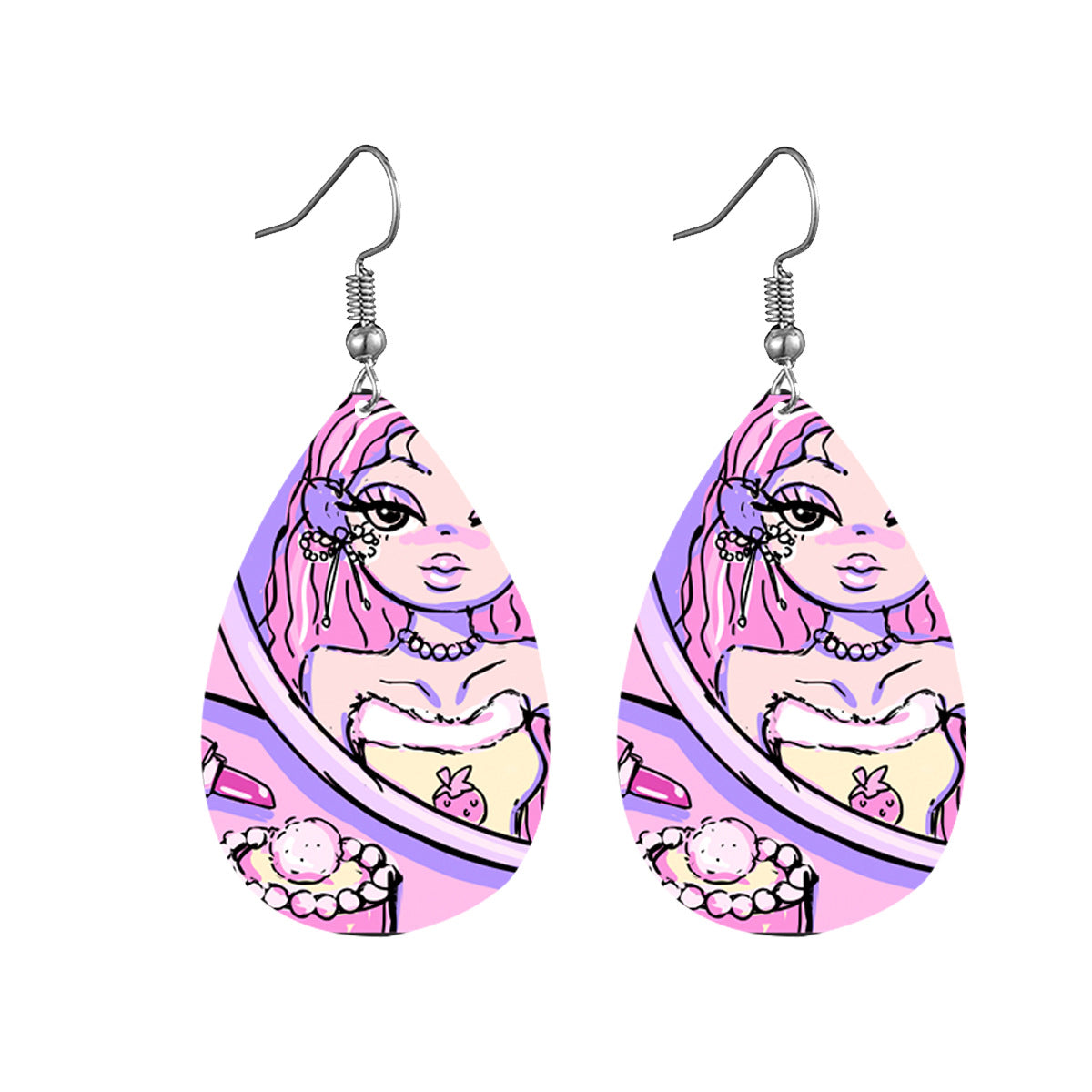 Acrylic tassel butterfly earrings (Minimo de compra 2) MYA-YiD024