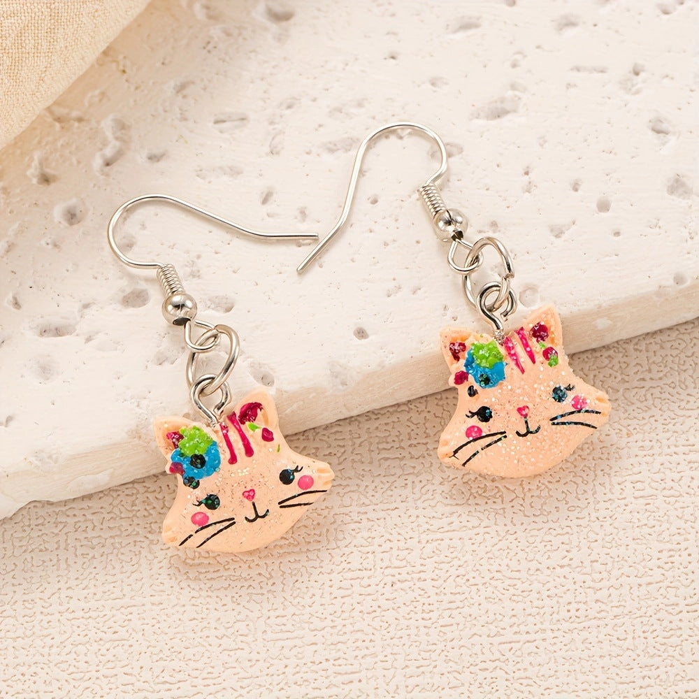 Alloy Jelly Bear Earrings MIC-JiaY014