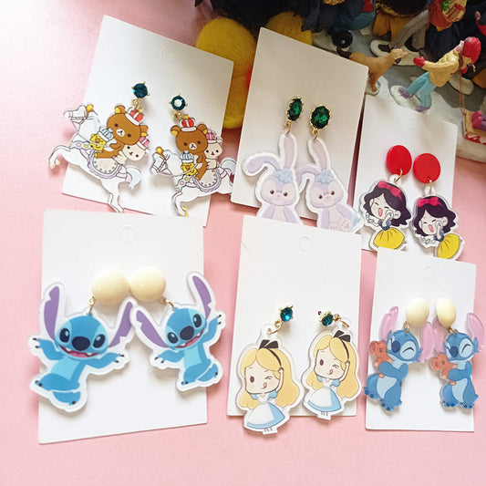 Acrylic cartoon cute earrings (Minimo de Compra 2) MYA-BXX018