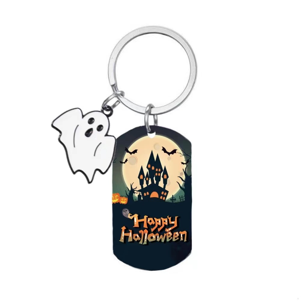 Stainless steel Halloween series keychain MYA-XinJ003