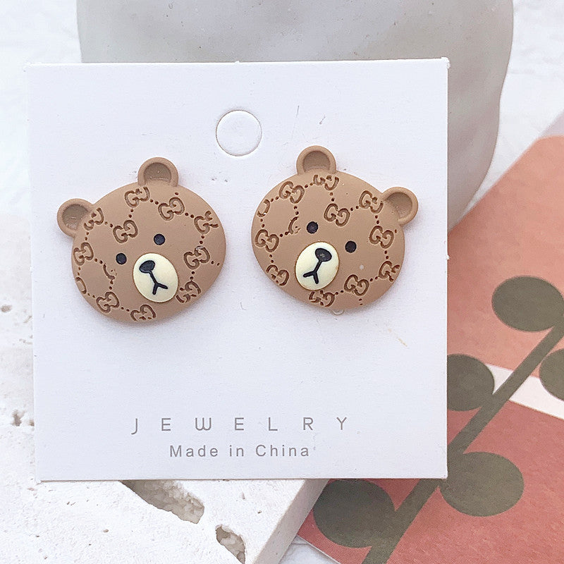 Resin Colored Peach Heart Earrings  (Minimo de Compra 2) MIC-ShiJ003