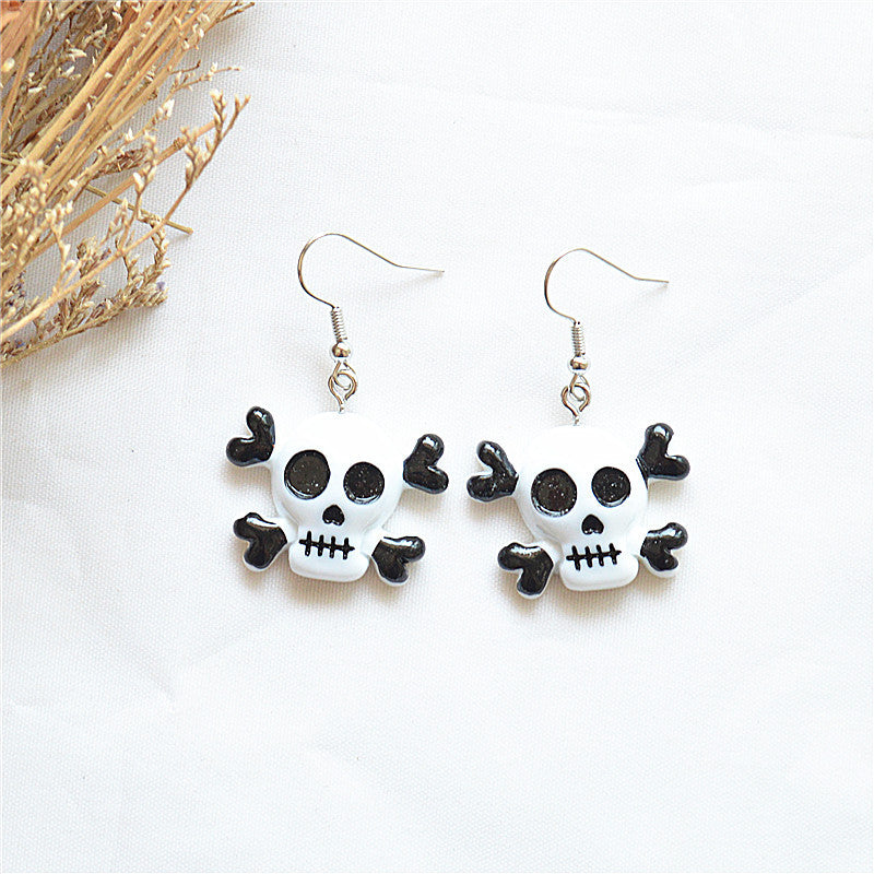 Acrylic Pok é mon Skull Earrings MIC-XieN063