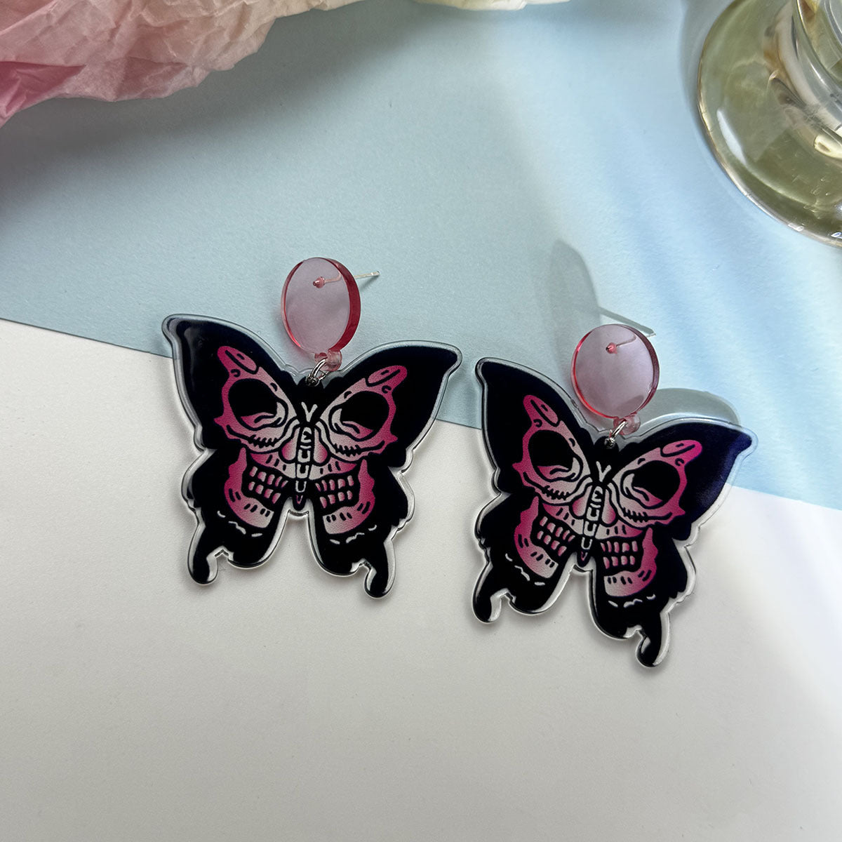 Alloy funny skeleton horror earrings MYA-MDD180