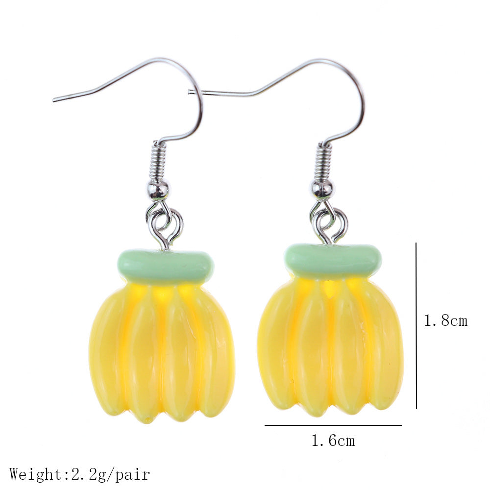 Real mini banana earrings US-NiQ006