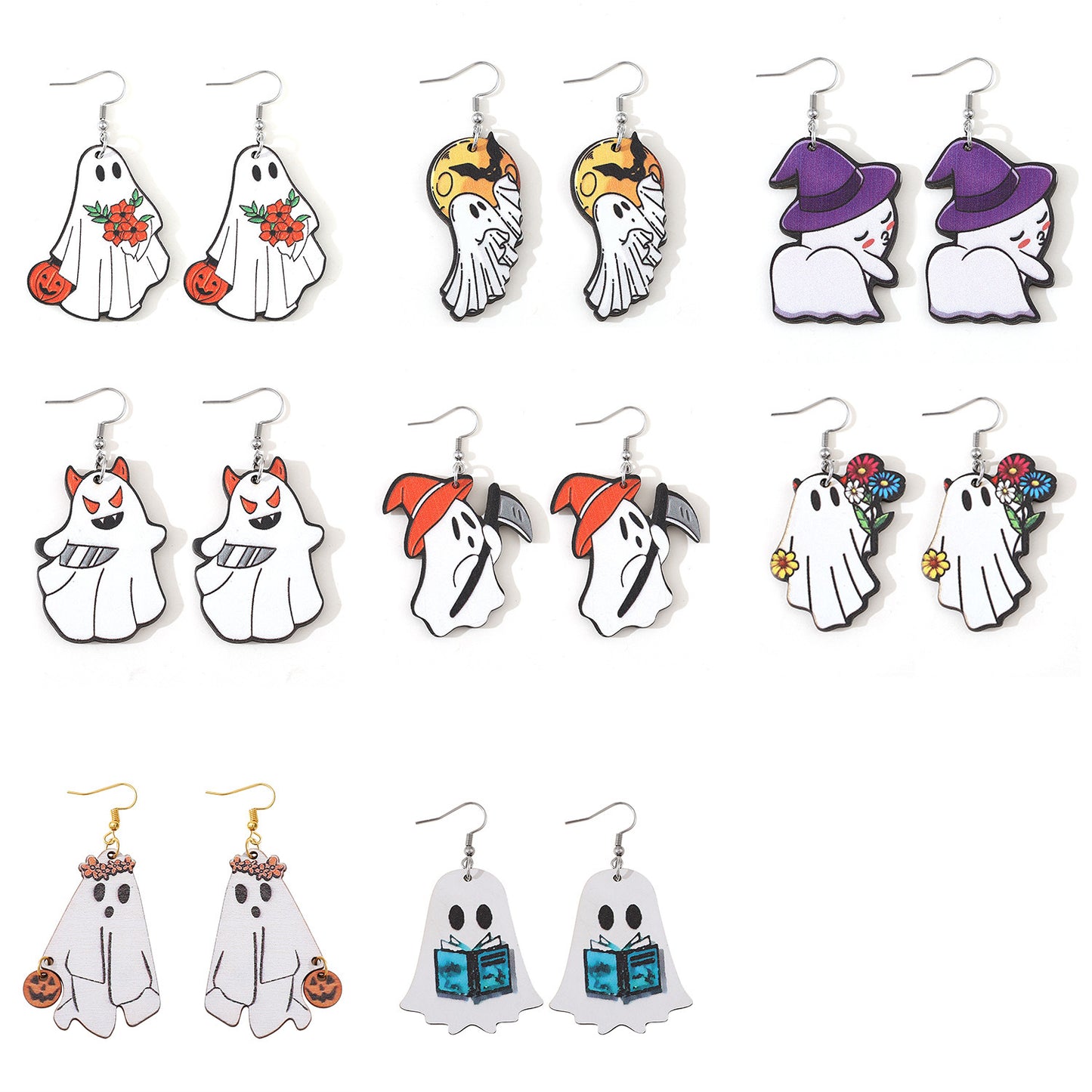 Acrylic New Halloween Collection Earrings (Minimo de Compra 2) MYA-ChuL003