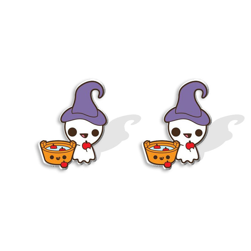 Alloy cartoon funny pumpkin bat earrings (Minimo de compra 5) MIC-XiangL075