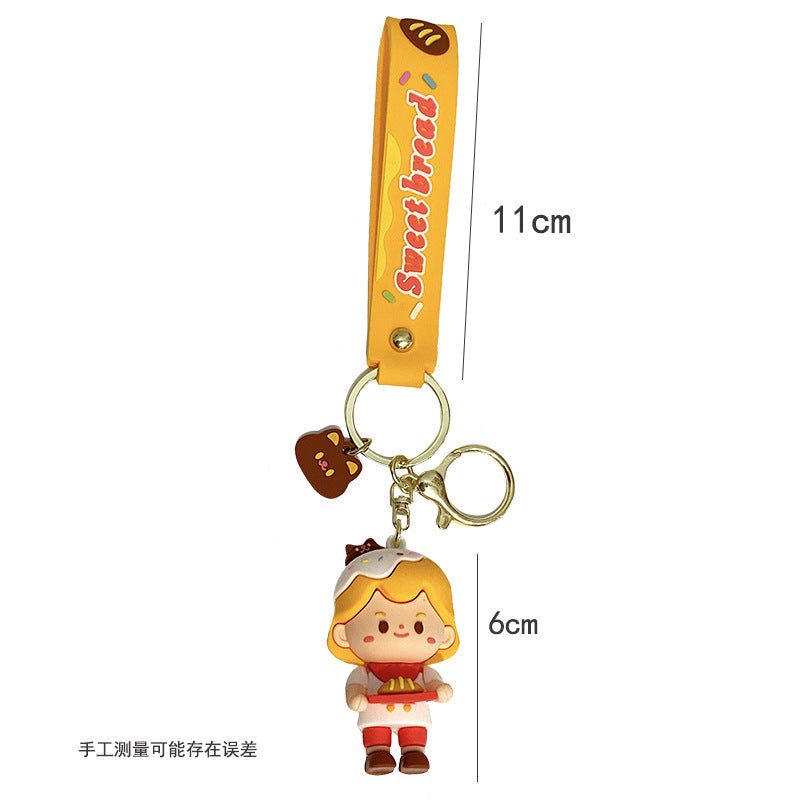 PVC dessert couple Keychain Minimo de compra 2 MIC-LingY001