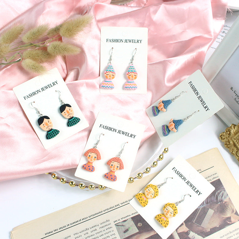 Acrylic cute doll earrings  (Minimo de Compra 2) MYA-PingH028