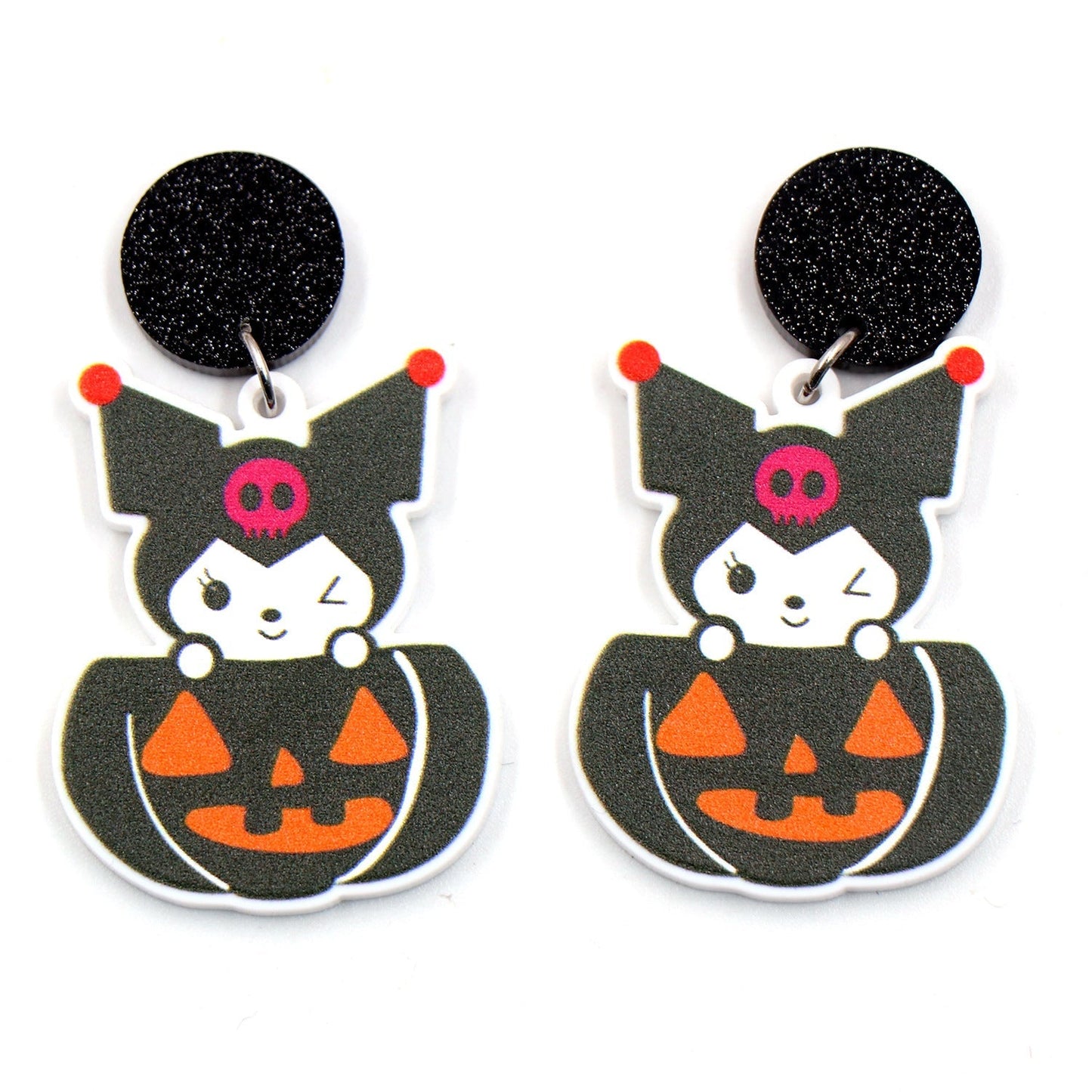 Acrylic Pumpkin Earrings （Minimo de compra 5） MYA-XiaoY018