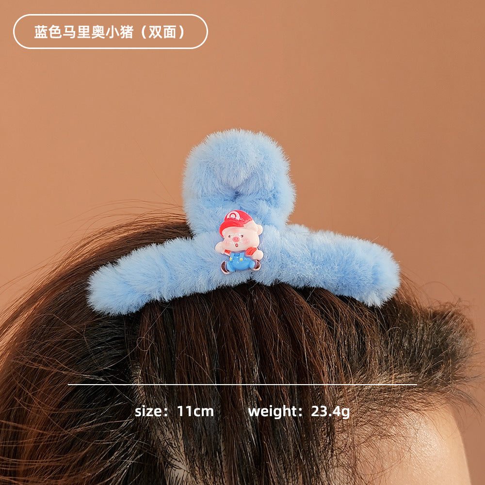 Plush cartoon cute hair clip MYA-WoD006