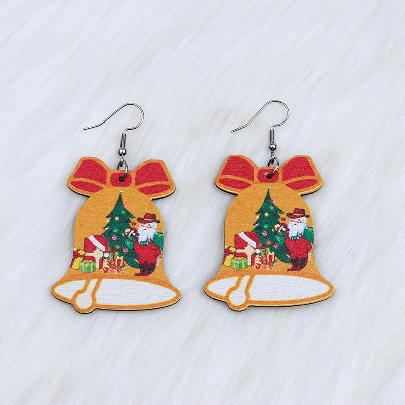 Acrylic Christmas Santa Claus Earrings (Minimo de Compra 2) MYA-DuA049