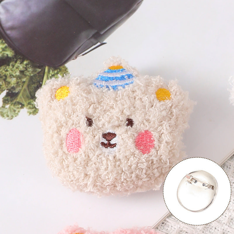 Plush cartoon cute brooch MIC-ZhanY006