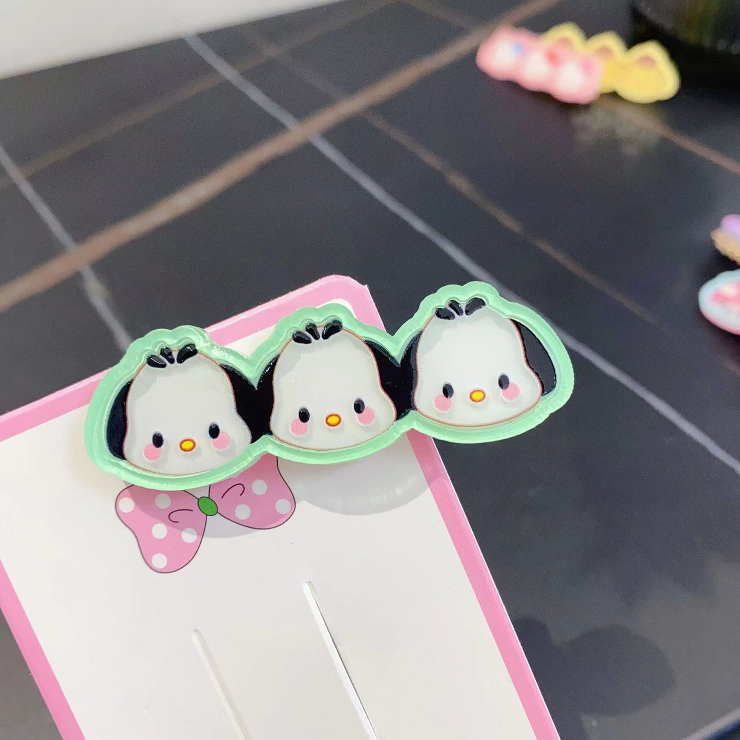 Plastic cartoon cute hair clip (Minimo de Compra 2)  MIC-YingZ004